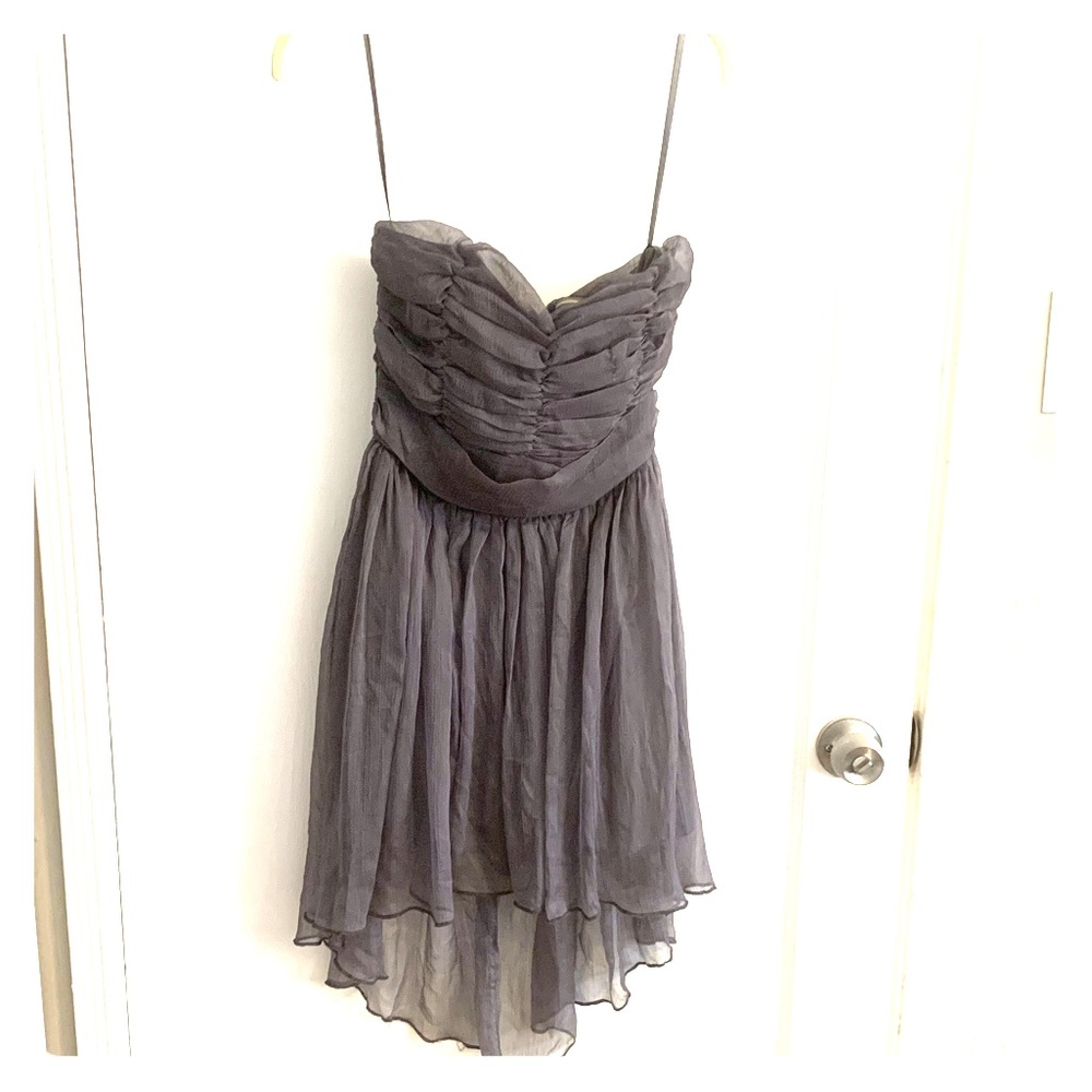 Lush grey cocktail dress